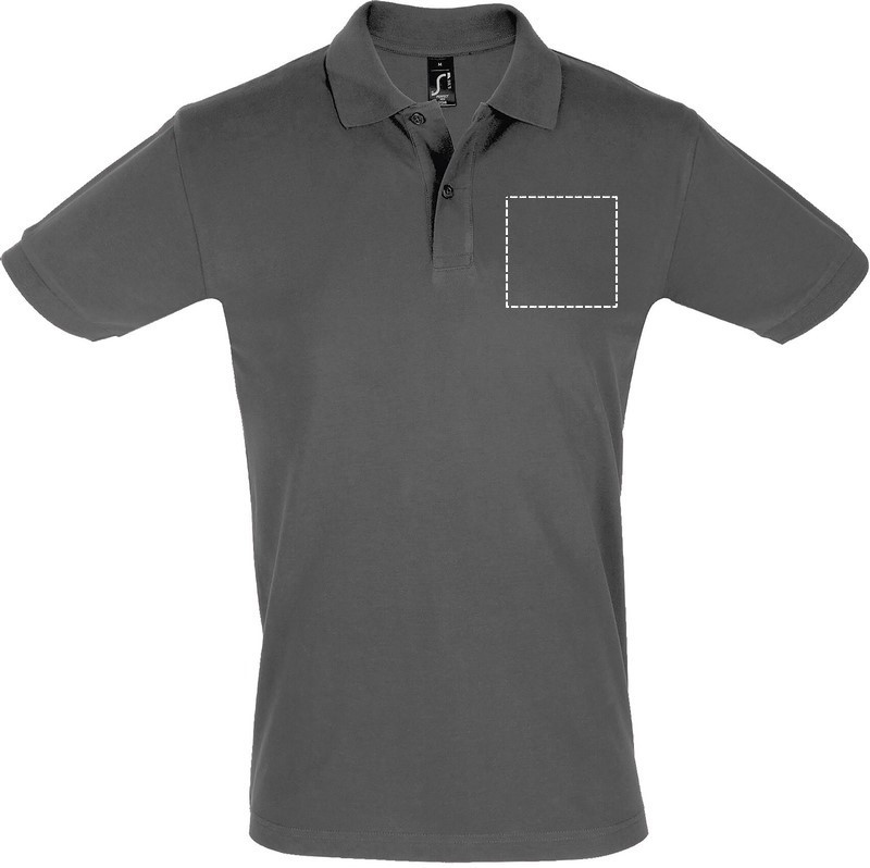 Athens polo shirt left chest