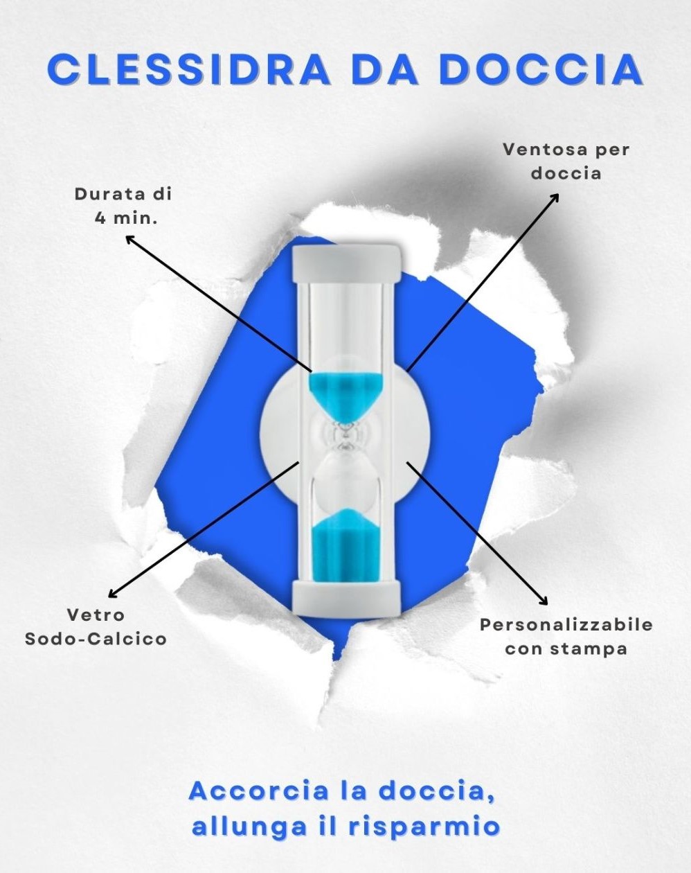 dettagli clessidra doccia